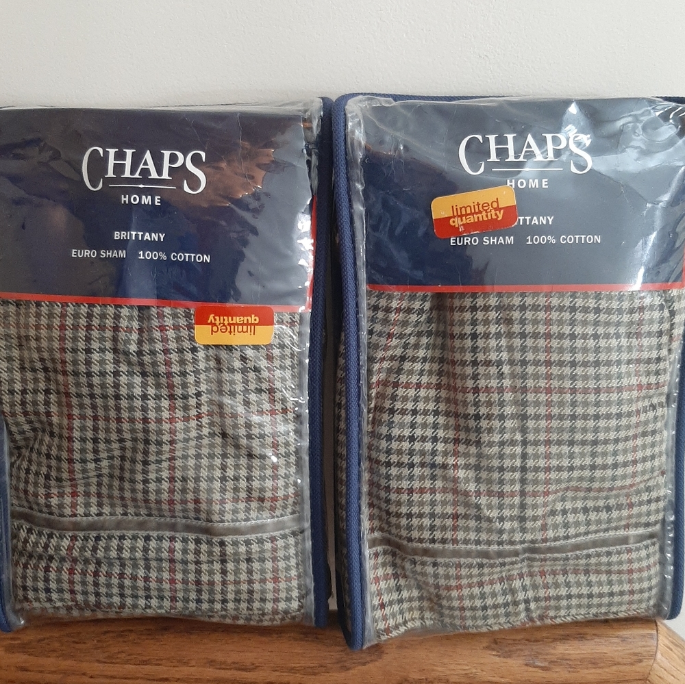 CHAPS HOME Brittany Plaid Euro shams - Picture 2 of 15